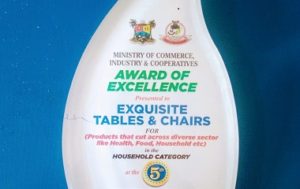 Award of Excellence for Exquisite Tables and Chairs!